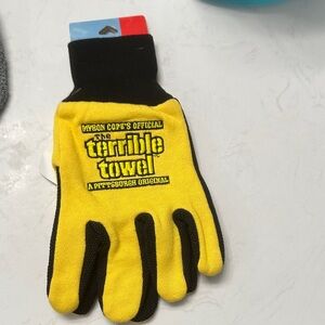 NFL Yellow and Black Terrible Towel Gloves